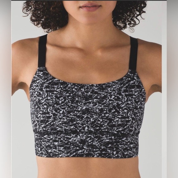 Lululemon Both Ways Bra Iced Wave White Black size 6 - Picture 2 of 8